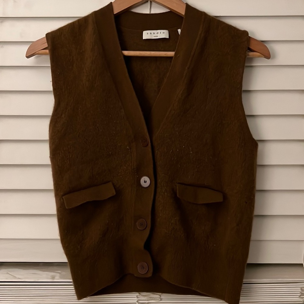 Sandro Brown Vest